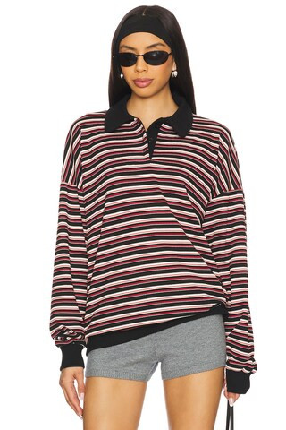 LIONESS Rugby Jersey in Onyx Multi from Revolve.com | Revolve Clothing (Global)
