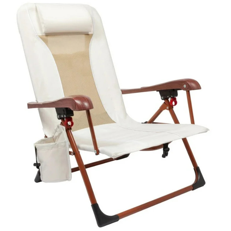 Ozark Trail Low Profile Reclining Glamping Chair, Vanilla Dream | Walmart (US)