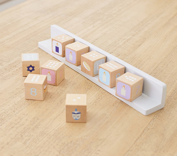 Hanukkah Wooden Block Set | Pottery Barn Kids