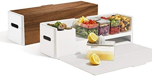 Prepdeck Recipe Preparation Kit and Storage, 8 Premium Prepping Tools, Cutting Board with 15 Trit... | Amazon (US)