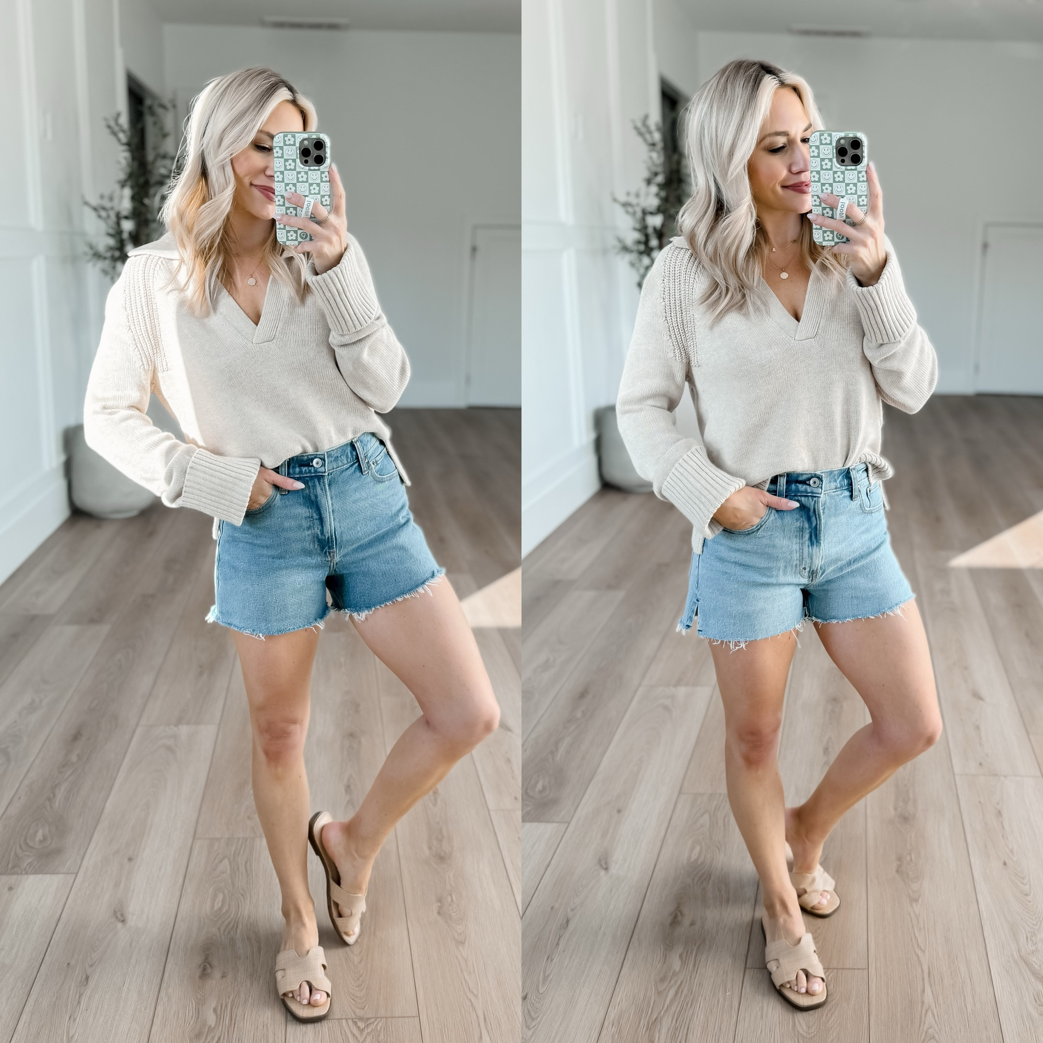 Abercrombie SALE! 20% off with code AFLTK // wearing a size 26 in both shorts. They run tts. 






Spring fashion. Summer fashion. Spring basics. Denim shorts. Cut off shorts. Mom
Shorts. High rise shorts  

#LTKsalealert #LTKSpringSale #LTKfindsunder50