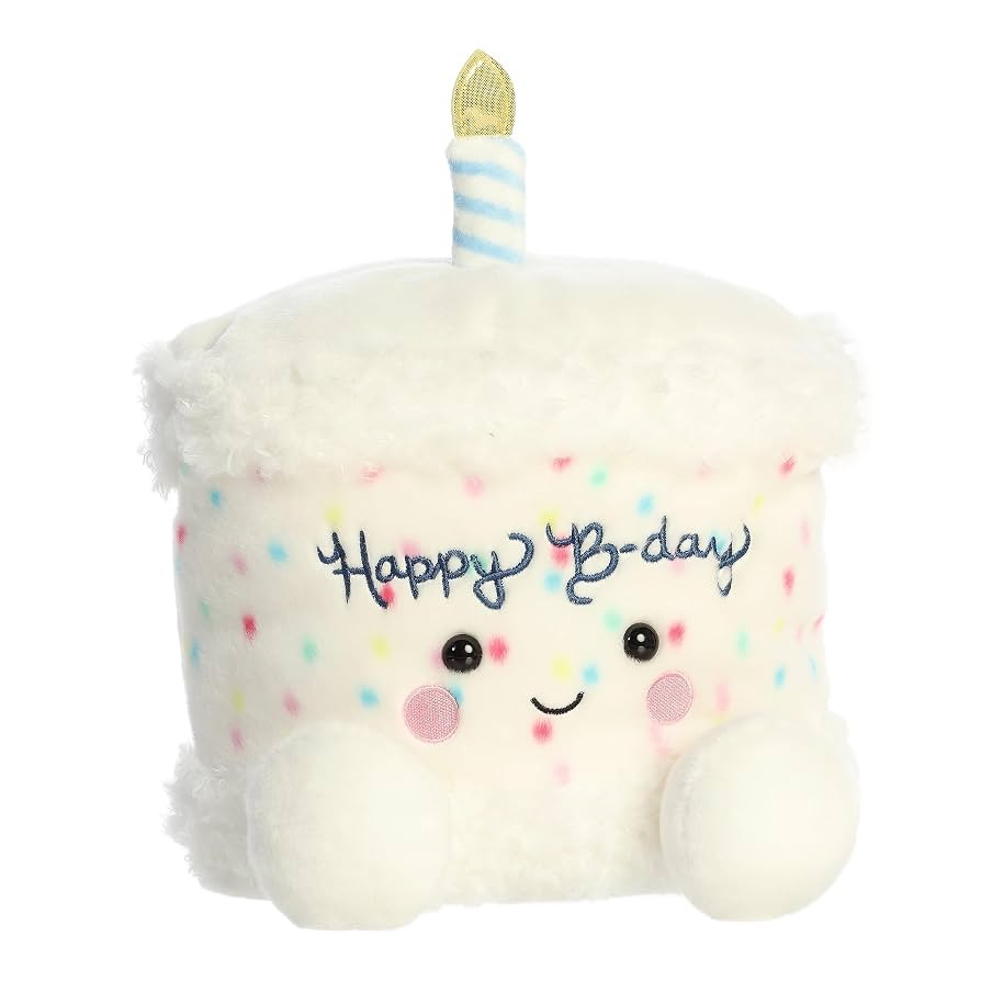Aurora® Adorable Palm Pals™ Party Sized™ Happy B'Day Cake™ Stuffed Animal - Fun Collectibl... | Amazon (US)