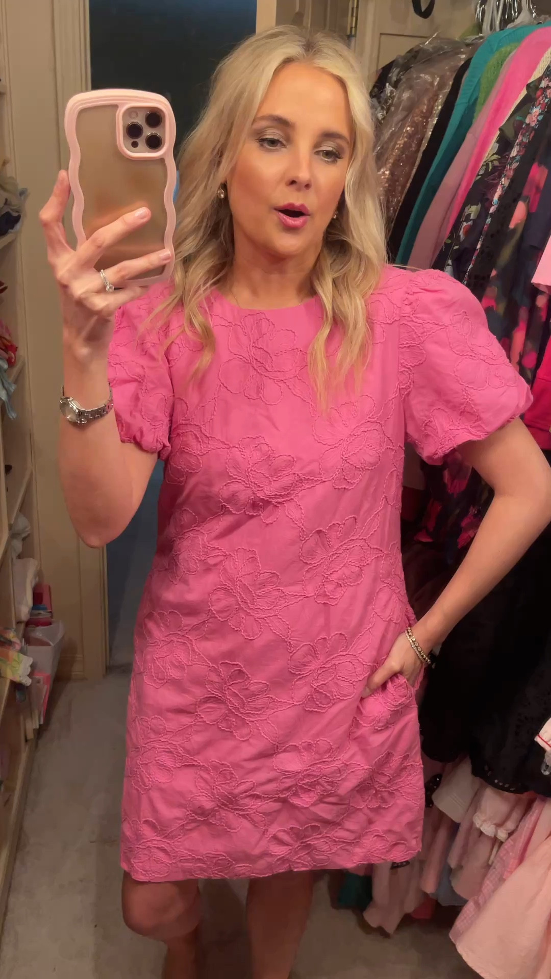 Gorgeous pink dress for spring and summer! Runs tts 

#LTKSeasonal #LTKSaleAlert