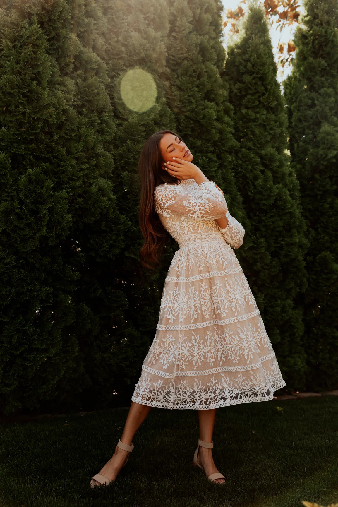 Sicily Dress - Champagne Lining | Ivy City Co