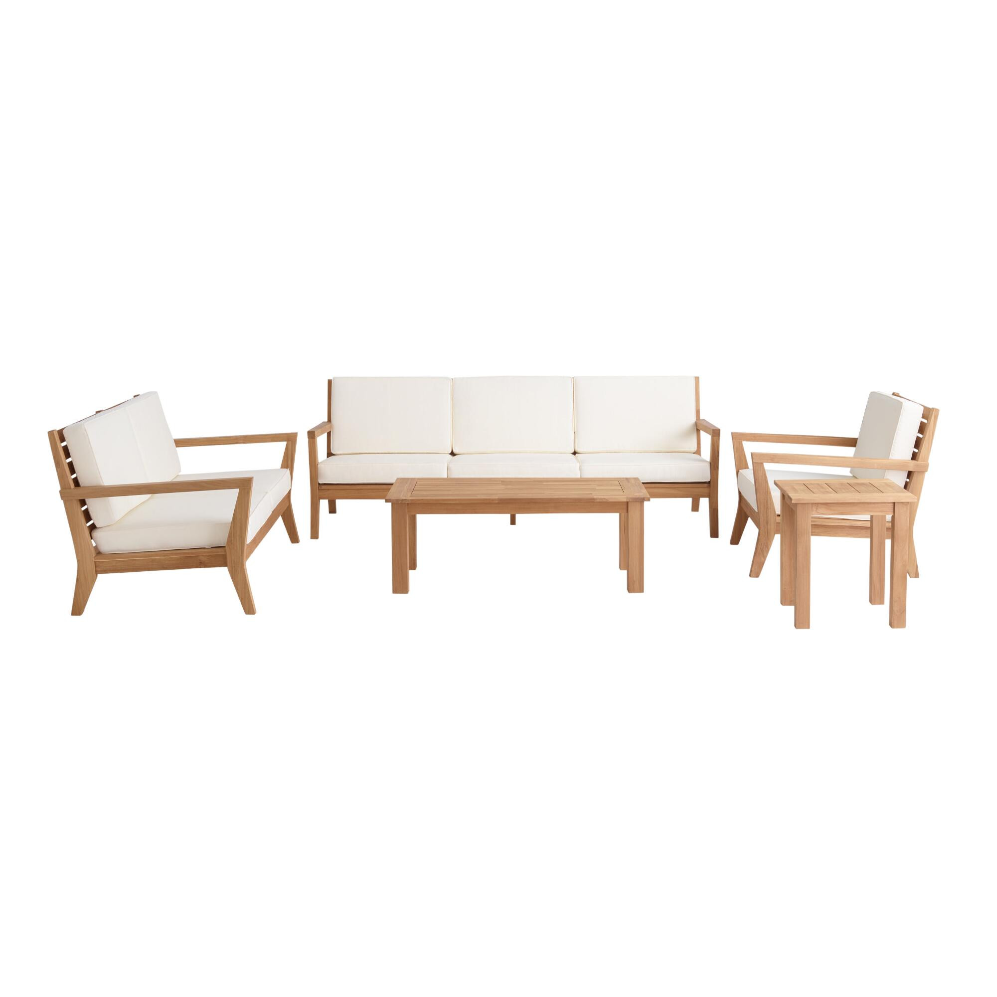 Calero Natural Teak Outdoor Furniture Collection | World Market