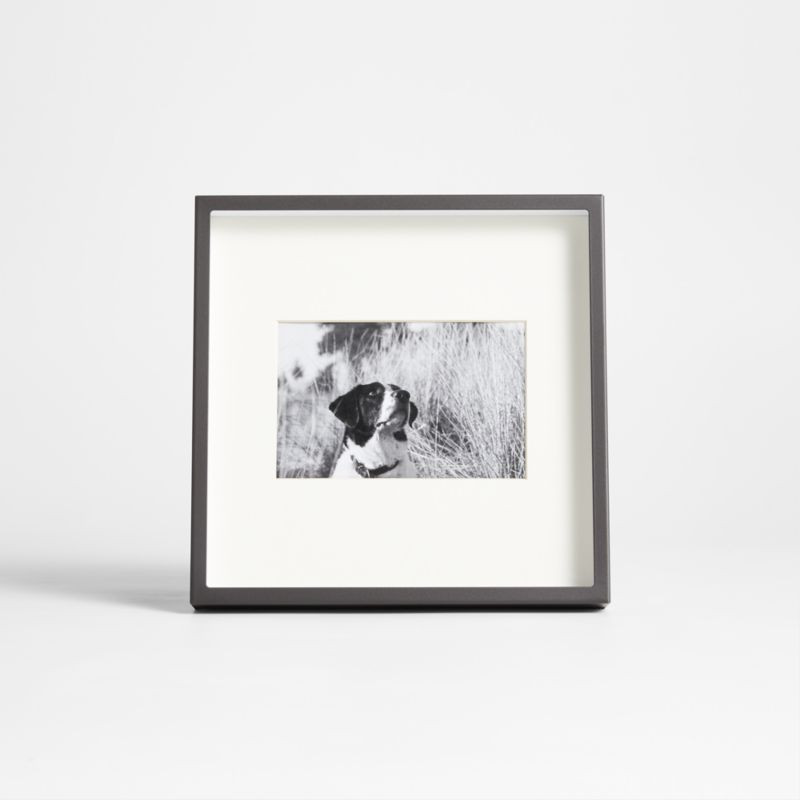 Brushed Black 4x6 Picture Frame + Reviews | Crate & Barrel | Crate & Barrel