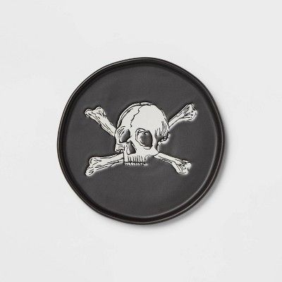 Stoneware App Dining Plate 'Skull & Bones' - Threshold™ | Target