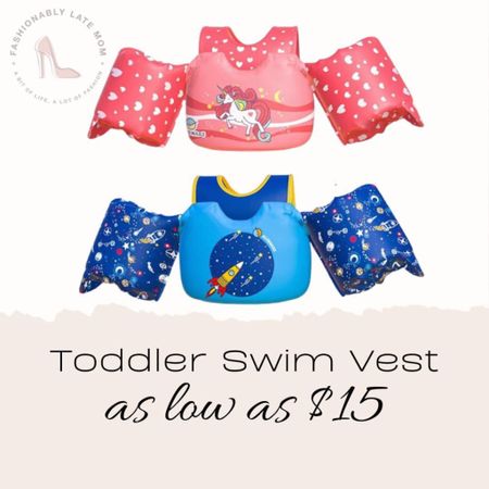 If you have little ones they will be needing these! 
Fashionablylatemom 
Summer / pool need 
Swimwear find 
Beach find 
Toddler Floaties for 30-50 Pounds, Kids Swim Vest with Arm Water Wings for Children 1,2,3,4,5,6,7 Years Old

#LTKsalealert