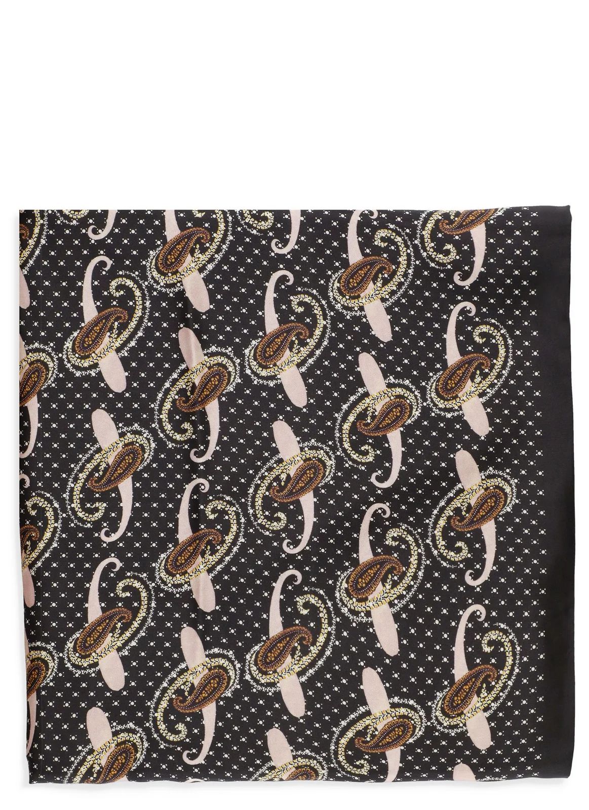 Etro Scarfs Black All-Over Patterned Scarf | Cettire Global