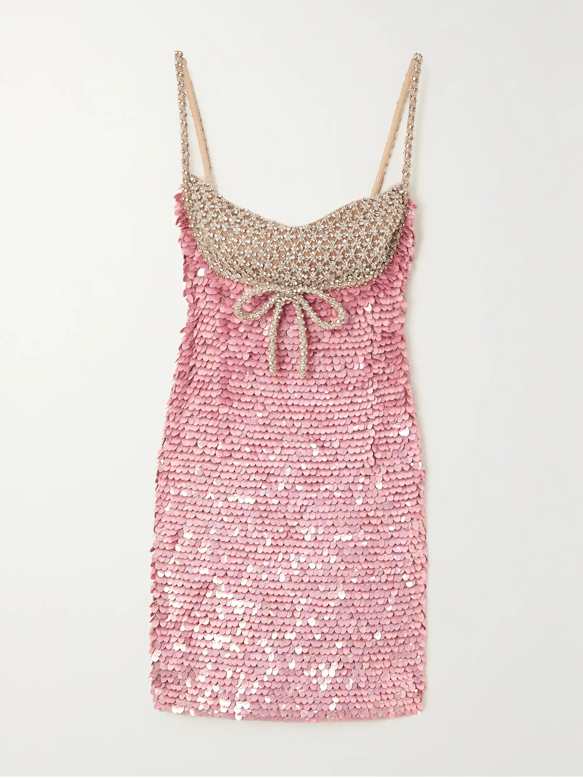 VALENTINO GARAVANI Bead-embellished sequined tulle mini dress | NET-A-PORTER | NET-A-PORTER (UK & EU)