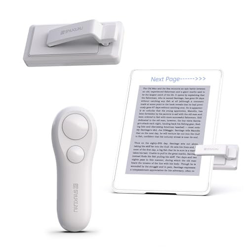 SK SYUKUYU RF Remote Control Page Turner for Kindle Reading Ipad Surface Comics, iPhone Android Tablets Reading Novels Taking Photos(White) | Amazon (US)