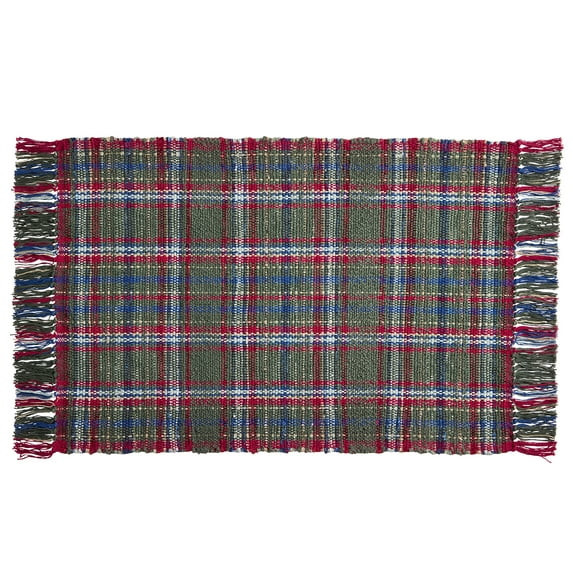Better Homes & Gardens Green Plaid 24" x 36" Accent Rug | Walmart (US)