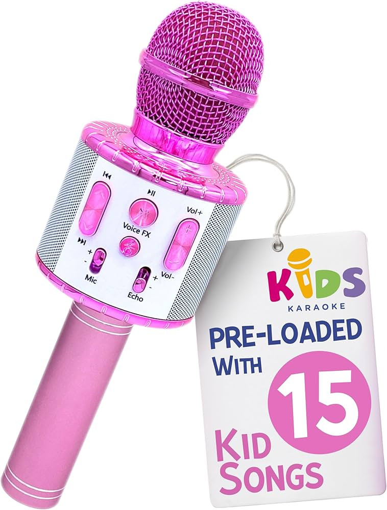 Move2Play, Kids Karaoke Microphone | Includes Bluetooth & Pre-Loaded Songs | Christmas & Birthday... | Amazon (US)