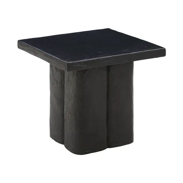 Kayla Concrete Side Table - Black | Bed Bath & Beyond