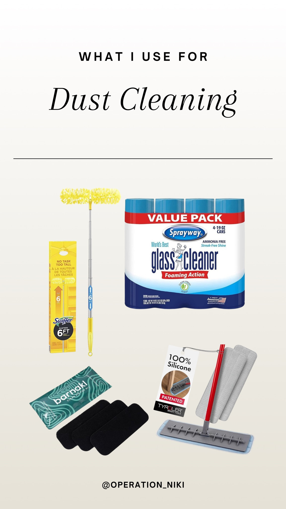 I usually pair these items when my goal is to clean all the dust out of my house! Everything is linked here!

Follow for more @OPERATION_NIKI on IG, TikTok, & Facebook

sahm, home essentials, mom hacks, organized home, mom must haves, cleaning tips, organization, bedroom clean, cleaning, organization, cleaning tools, mattress vacuum, house odors, house spray

#LTKFindsUnder50 #LTKFindsUnder100 #LTKHome