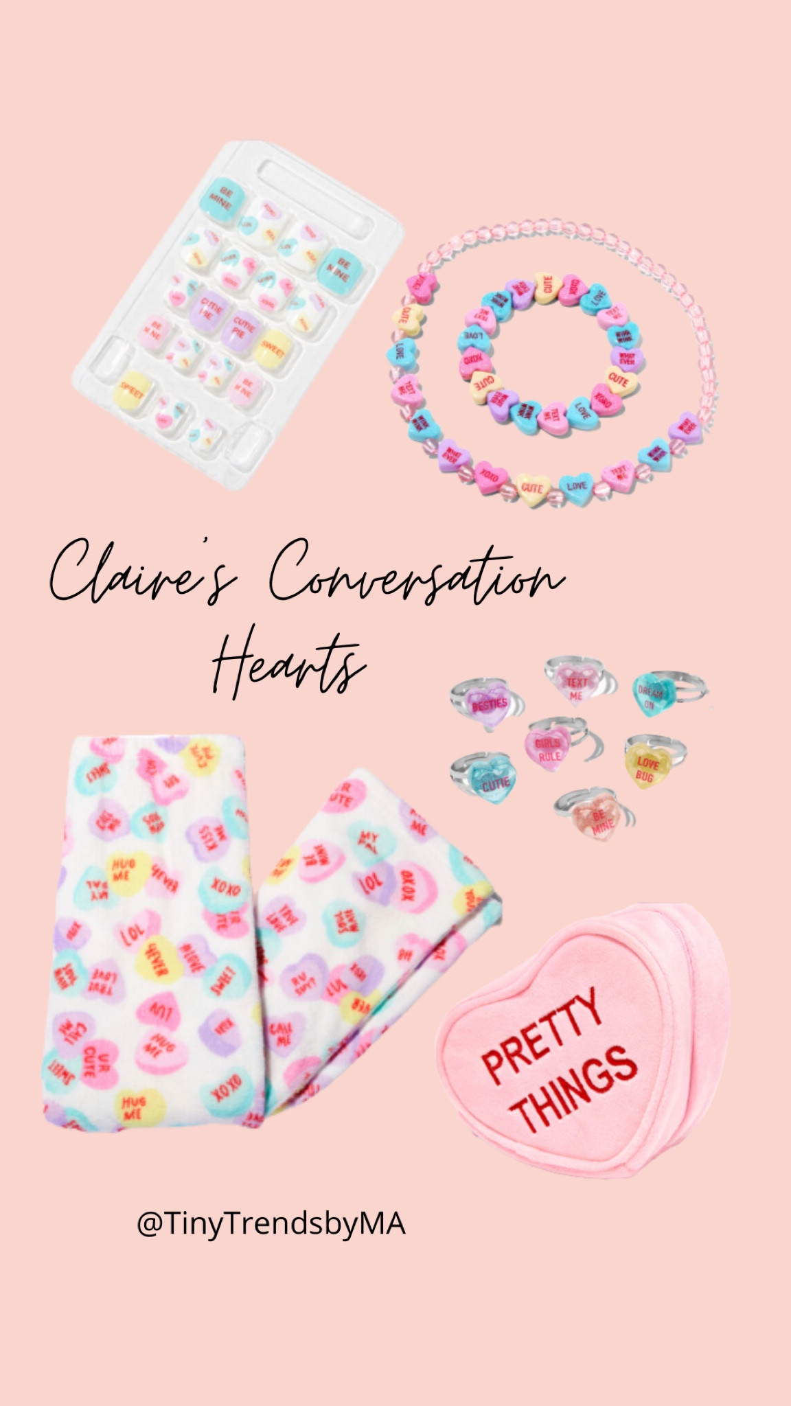 Conversation hearts at Claire’s 

#LTKkids #LTKFind #LTKSeasonal