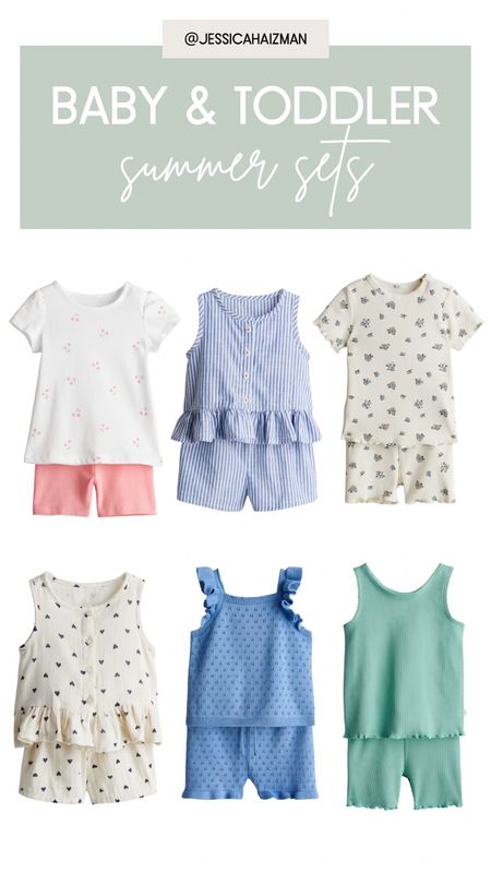 Summer outfit sets for baby and toddler girls! 

#LTKkids #LTKSeasonal #LTKbaby