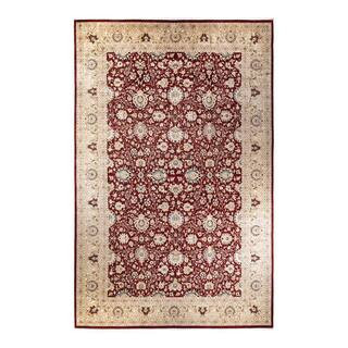 Mogul 12 ft. x 18 ft. Red Oriental Wool Indoor Area Rug | The Home Depot