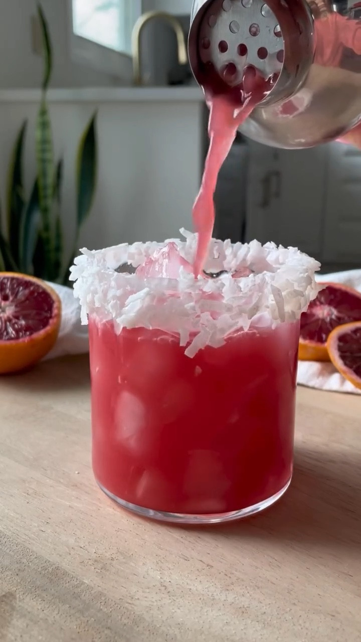 Give me alllll the coconut drinks! 

Here’s my creamy blood orange mocktail! It’s PROOF that you can make a simple Mockail elevated with simple ingredients!

I love a statement garnish and a flavor rim! Coconut is such a fun way to give this drink gorgggg presentation!

Ingredients
•3 oz blood orange juice
•2 oz coconut water
•1/2 lime - juiced
•1 tbsp coconut cream
•Garnish: coconut flakes rim and blood orange wheel

#mocktailgirlie #mocktailrecipe #bloodorangedrink #coconutmocktail #springmocktail

#LTKHome #LTKSeasonal