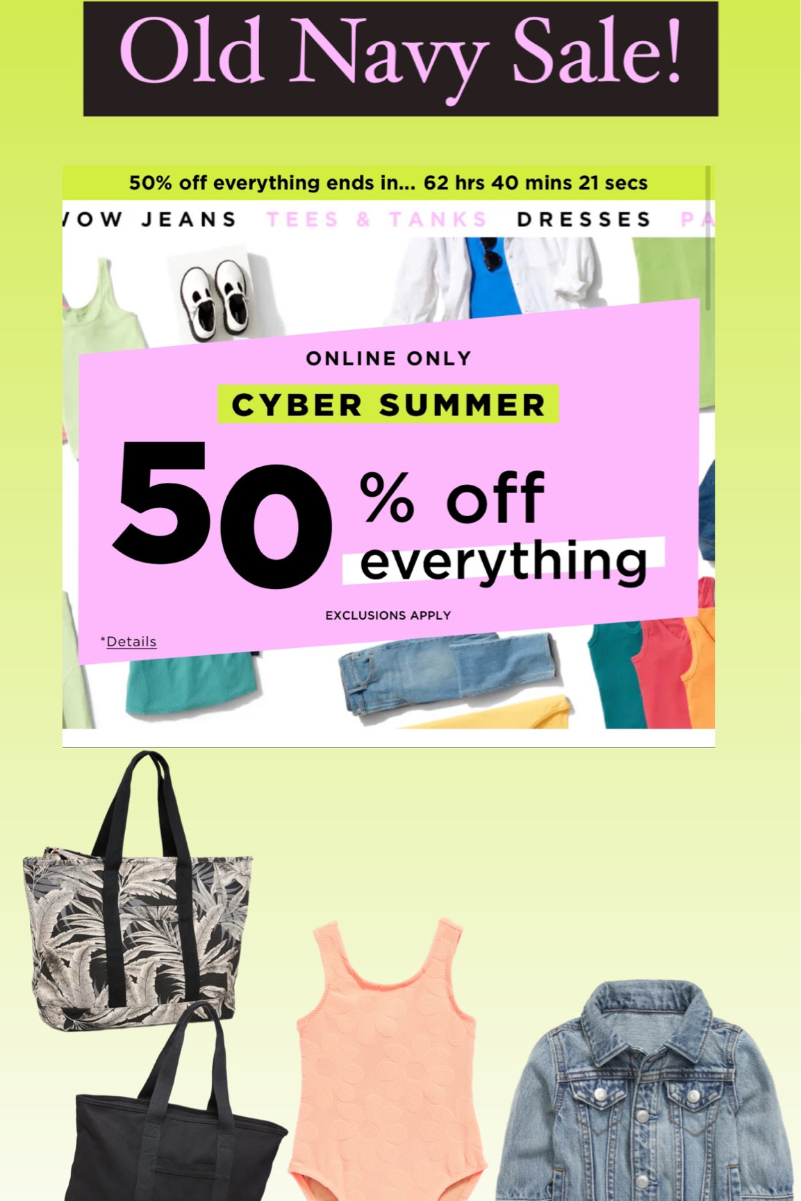 Old navy sale! 

#LTKcurves #LTKFind #LTKfamily