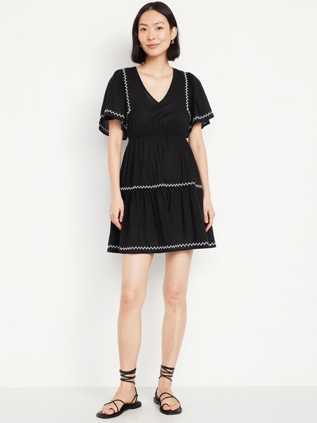 Waist-Defined Embroidered Mini DressWaist-Defined Embroidered Mini Dress$44.99 51% off$21.99Image... | Old Navy (US)