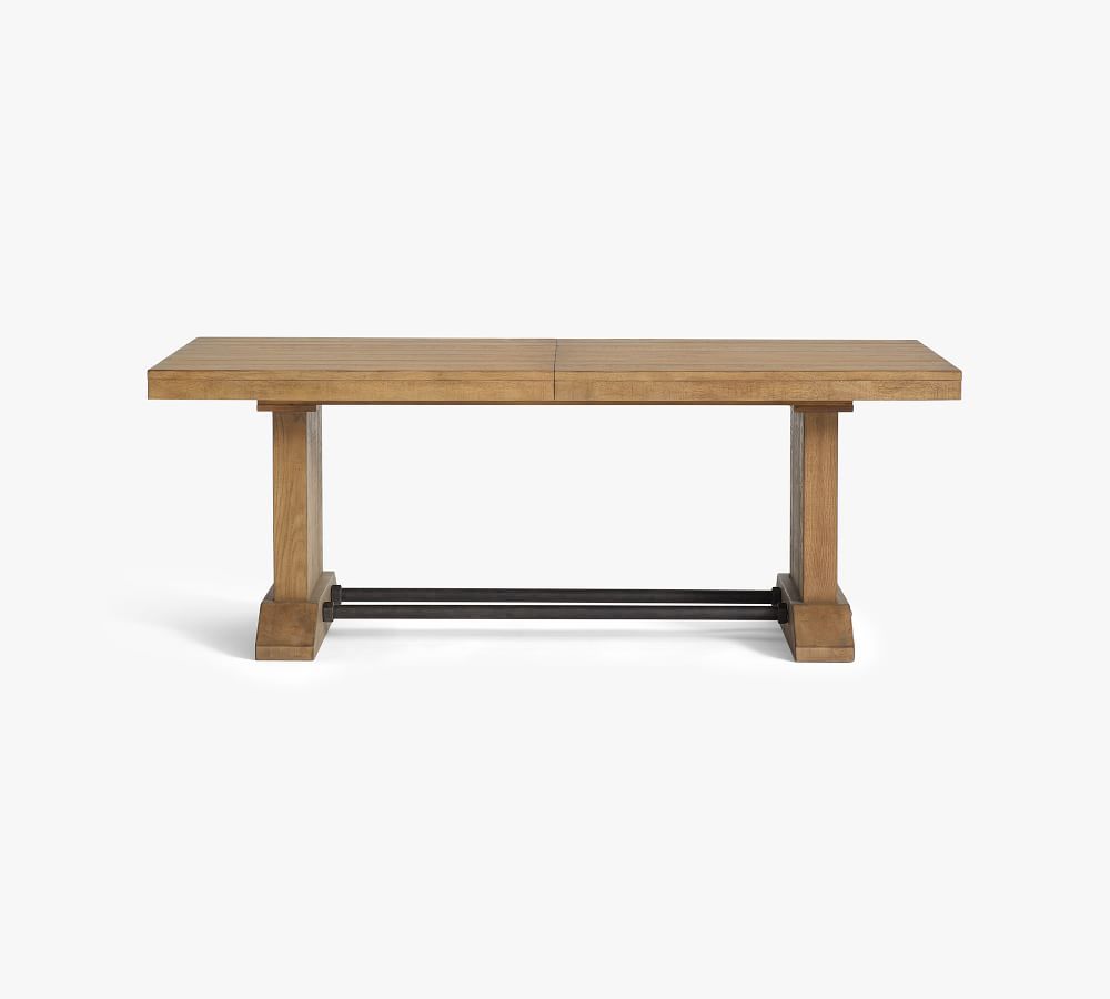 Fort Wood Extending Dining Table, Smoked Nutmeg | Pottery Barn (US)