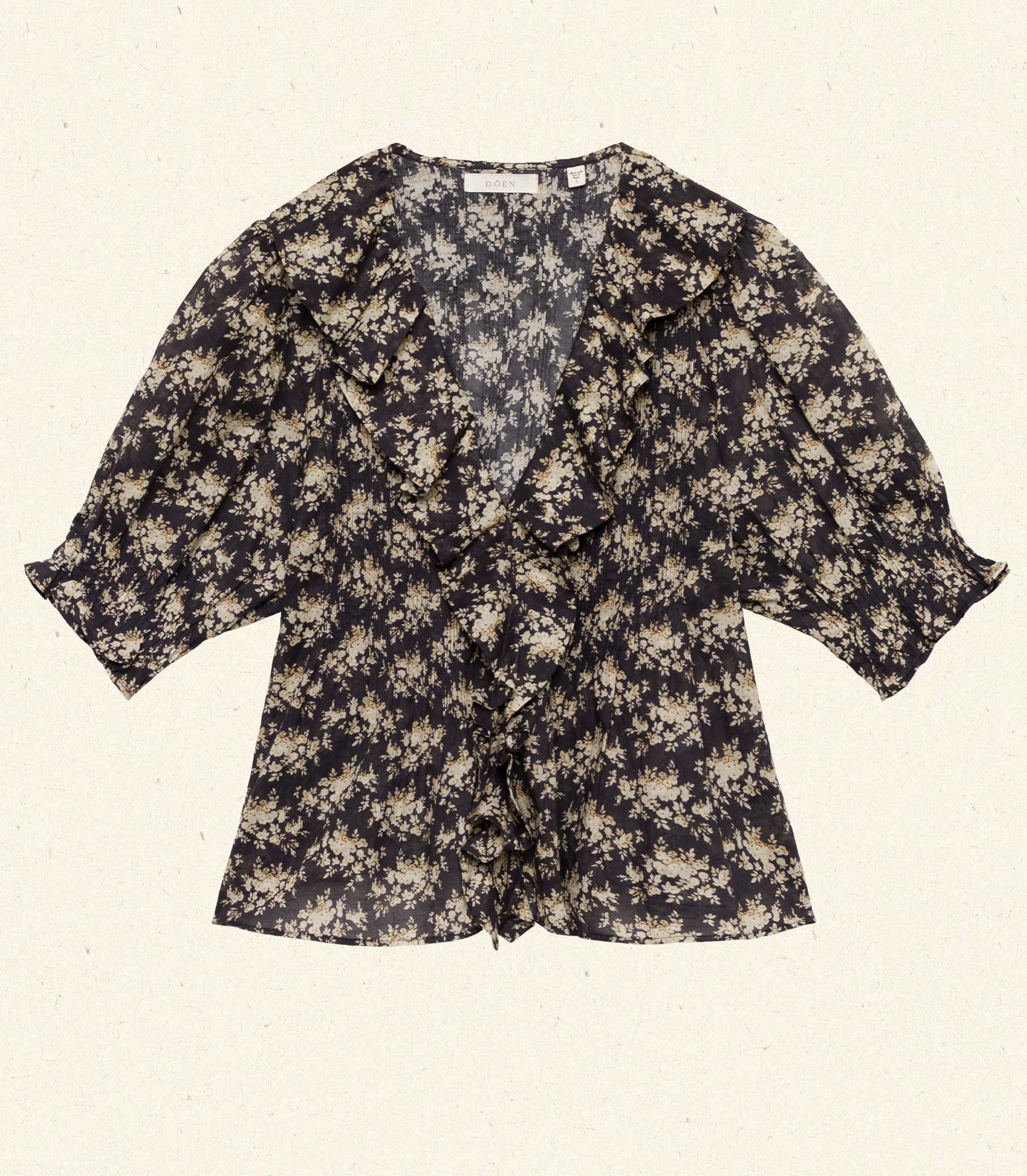 Henri Top - Noir Rosier Floral | DÔEN | DOEN