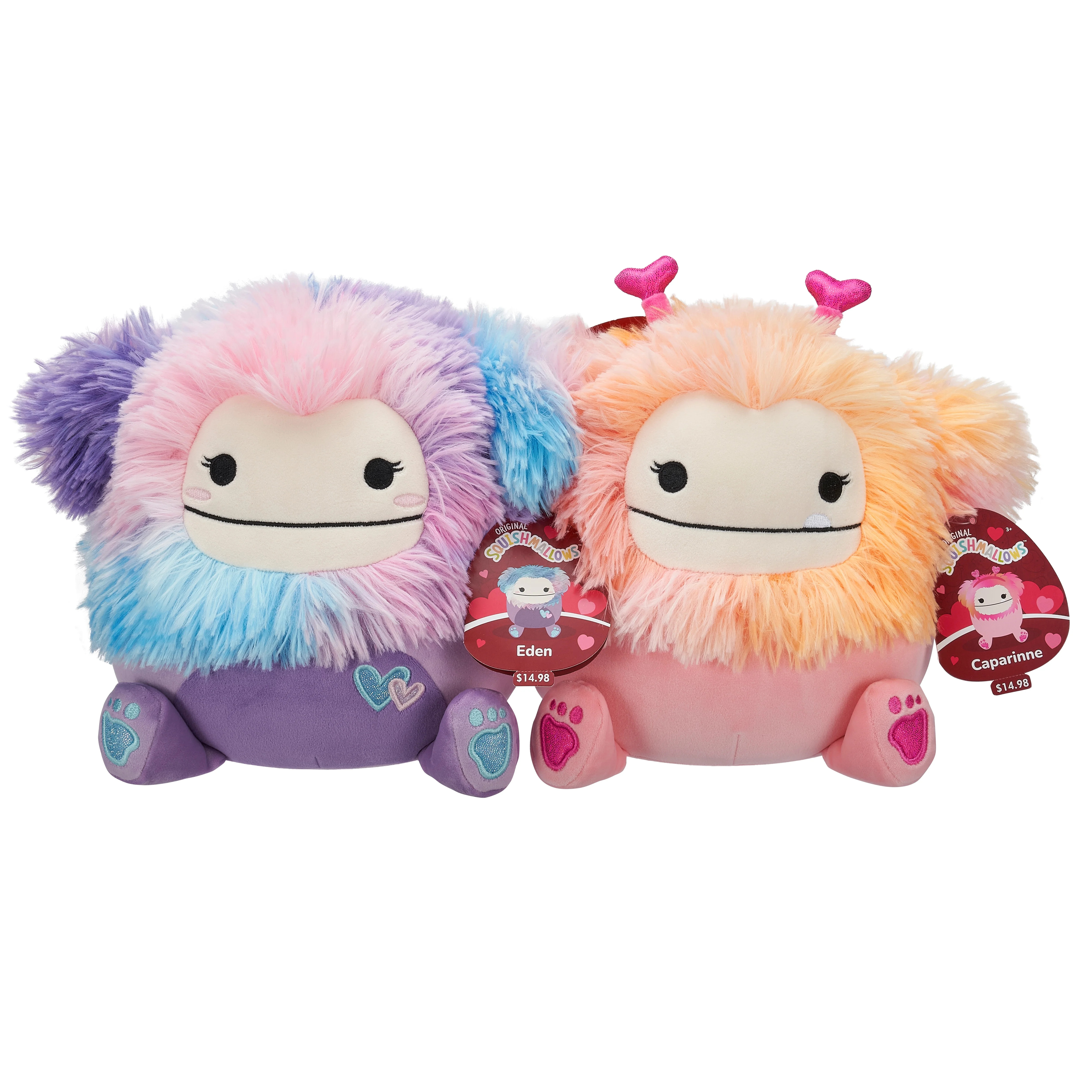 Squishmallows 8inch Caparinne the Bigfoot + 8inch Eden the Bigfoot – Child's Ultra Soft Plush 2... | Walmart (US)