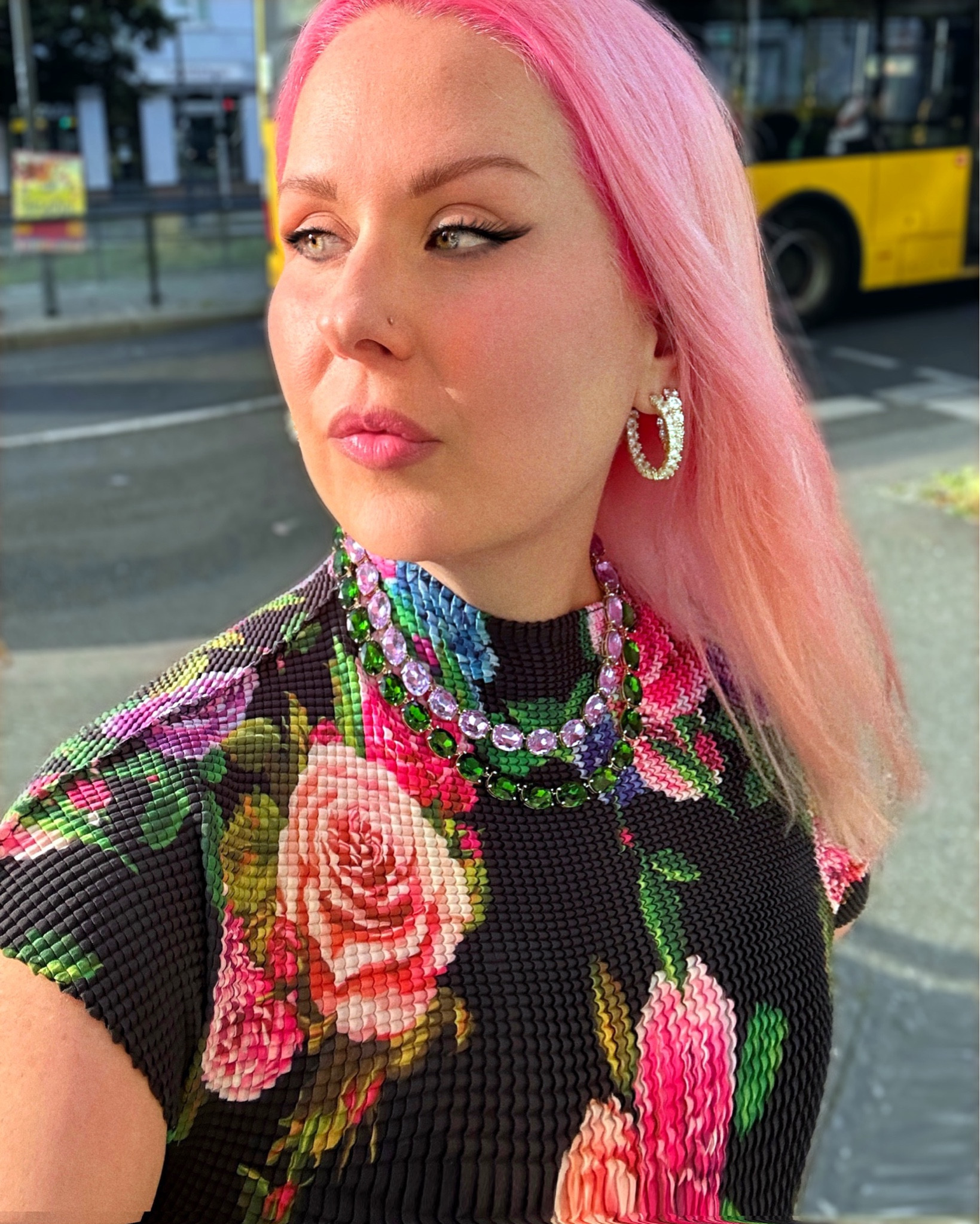 I loved my time in Berlin and can’t wait to go back. Berlin represents a dynamic hub of creativity, diversity, and avant-garde beauty trends. The emphasis on individuality and alternative creative freedom, makes Berlin an ideal place for artists to explore bold and unconventional looks. #pinkaesthetic #jewelry #earrings #hoopearrings #dopaminedresing 

#LTKOver40 #LTKStyleTip #LTKBeauty