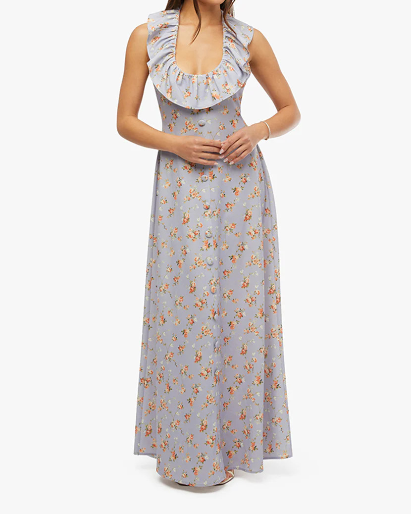 Ruffle Halter Midi Dress | We Wore What