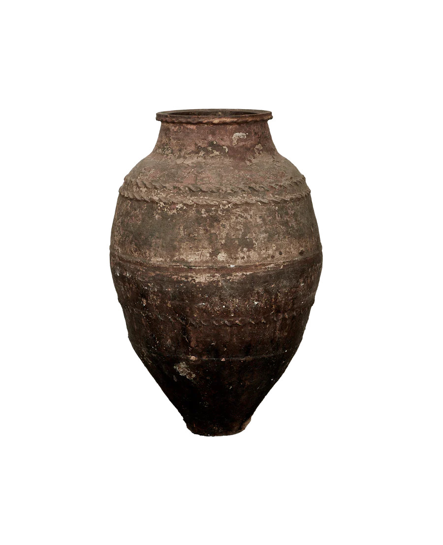Olive Ateliers Antique Turkish Olive Jar - Pots, Pottery, and Planters | Olive Ateliers