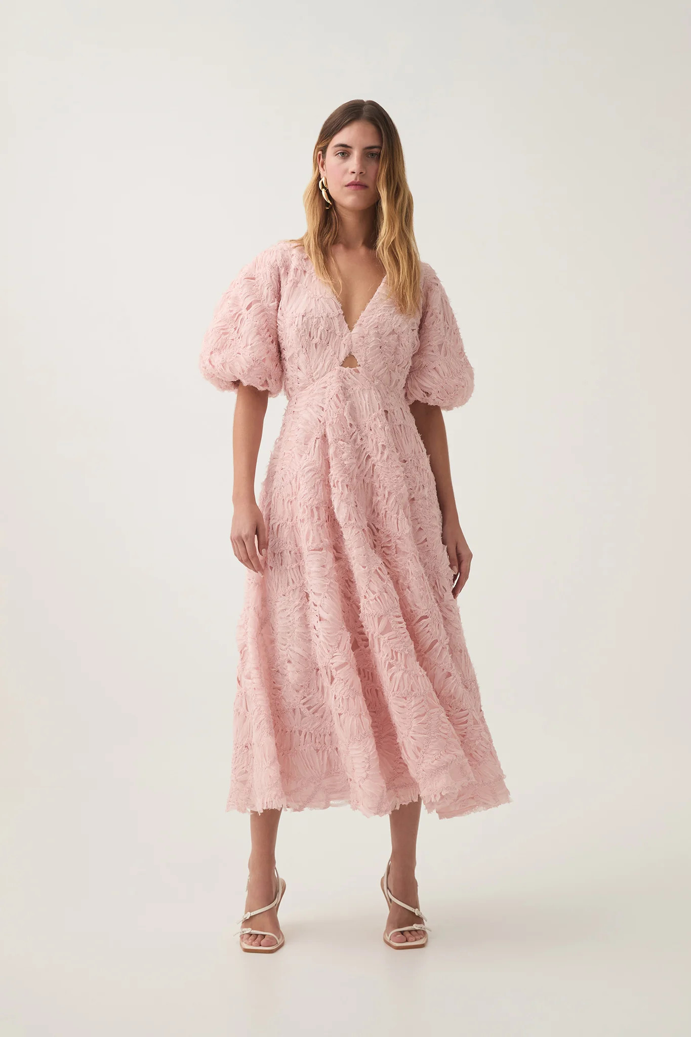 Florential Textured Midi Dress | aje. (Australia and New Zealand)
