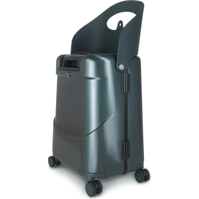 MiaMily 18-Inch Ride-On Trolley Carry-On Luggage, Forest Green | Maisonette