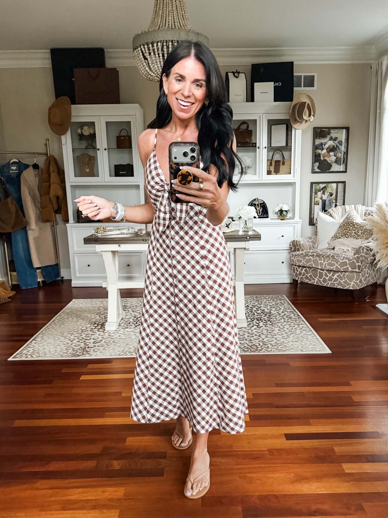 Love this midi gingham dress for a graduation party or vacation !

#LTKootd #LTKTravel #LTKSeasonal