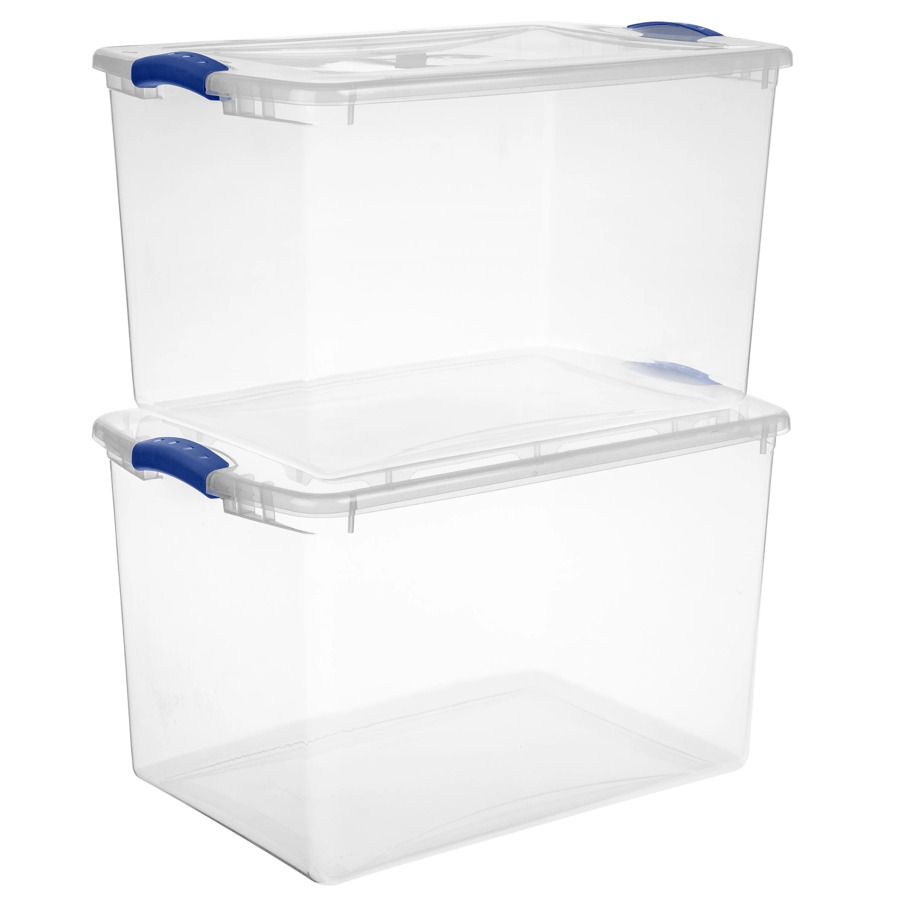 Sterilite 66 Qt. Latch Box Plastic, Stadium Blue, Set of 6 - Walmart.com | Walmart (US)