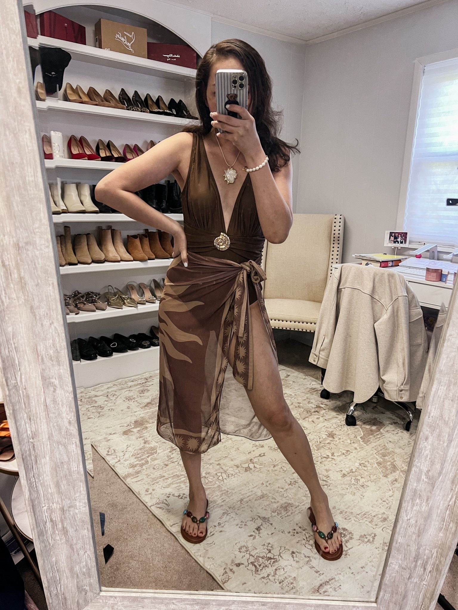 Added brown to my swim collection from amazon fashion, on deal today! Fits tts and under $35

#LTKSaleAlert #LTKootd