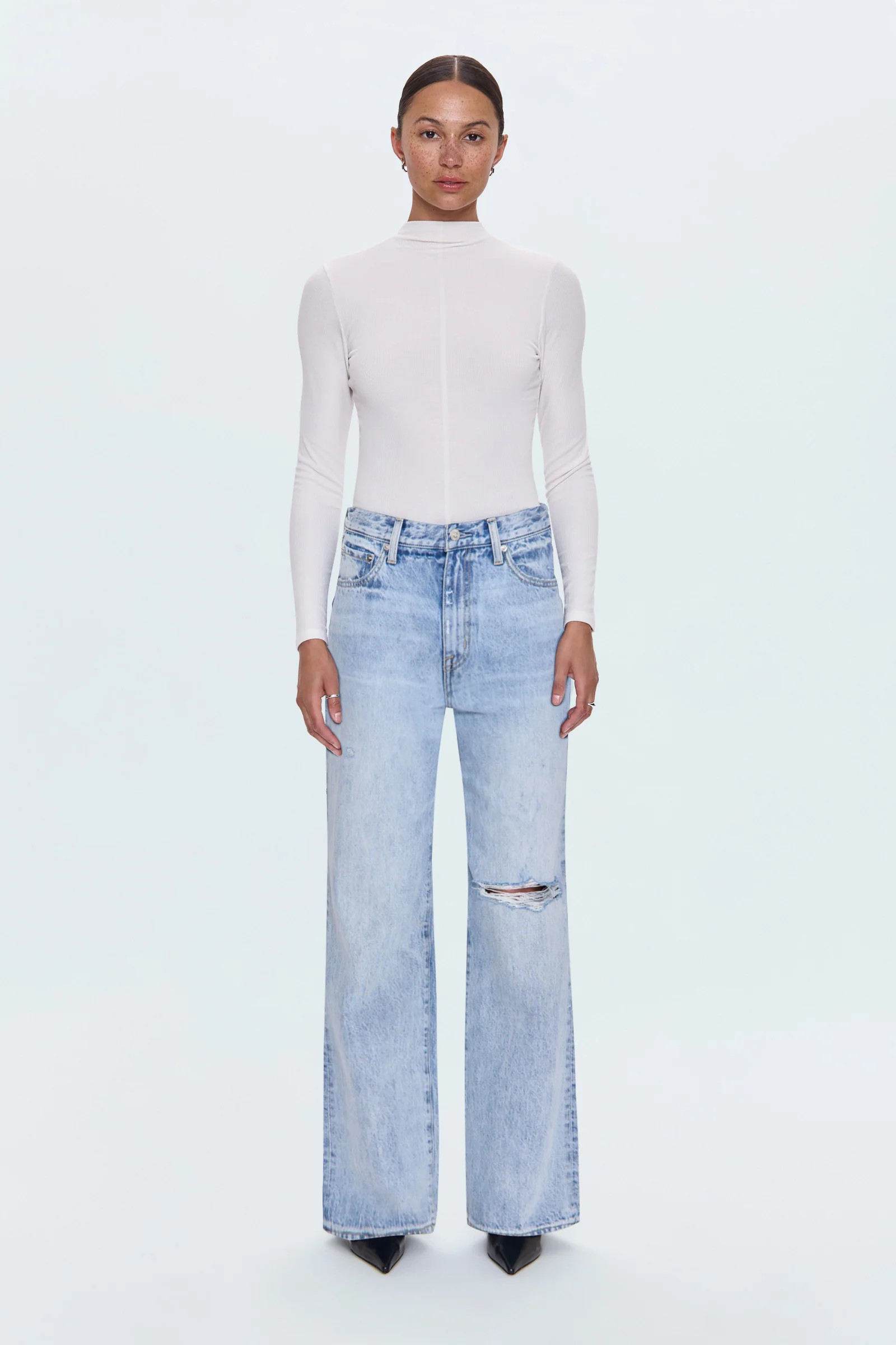 Hendrix High Rise Baggy - Revel Distressed | Pistola Denim