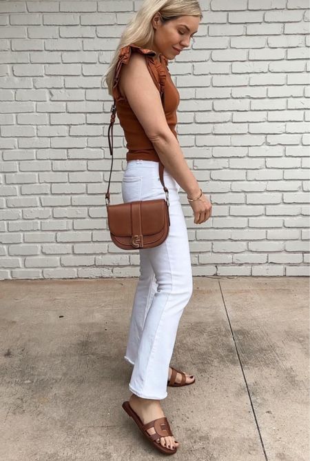 Sandal
Sandals
White jeans 

Vacation outfit
Date night outfit
Spring outfit
#Itkseasonal
#Itkover40
#Itku

#LTKshoecrush #LTKfindsunder100 #LTKitbag