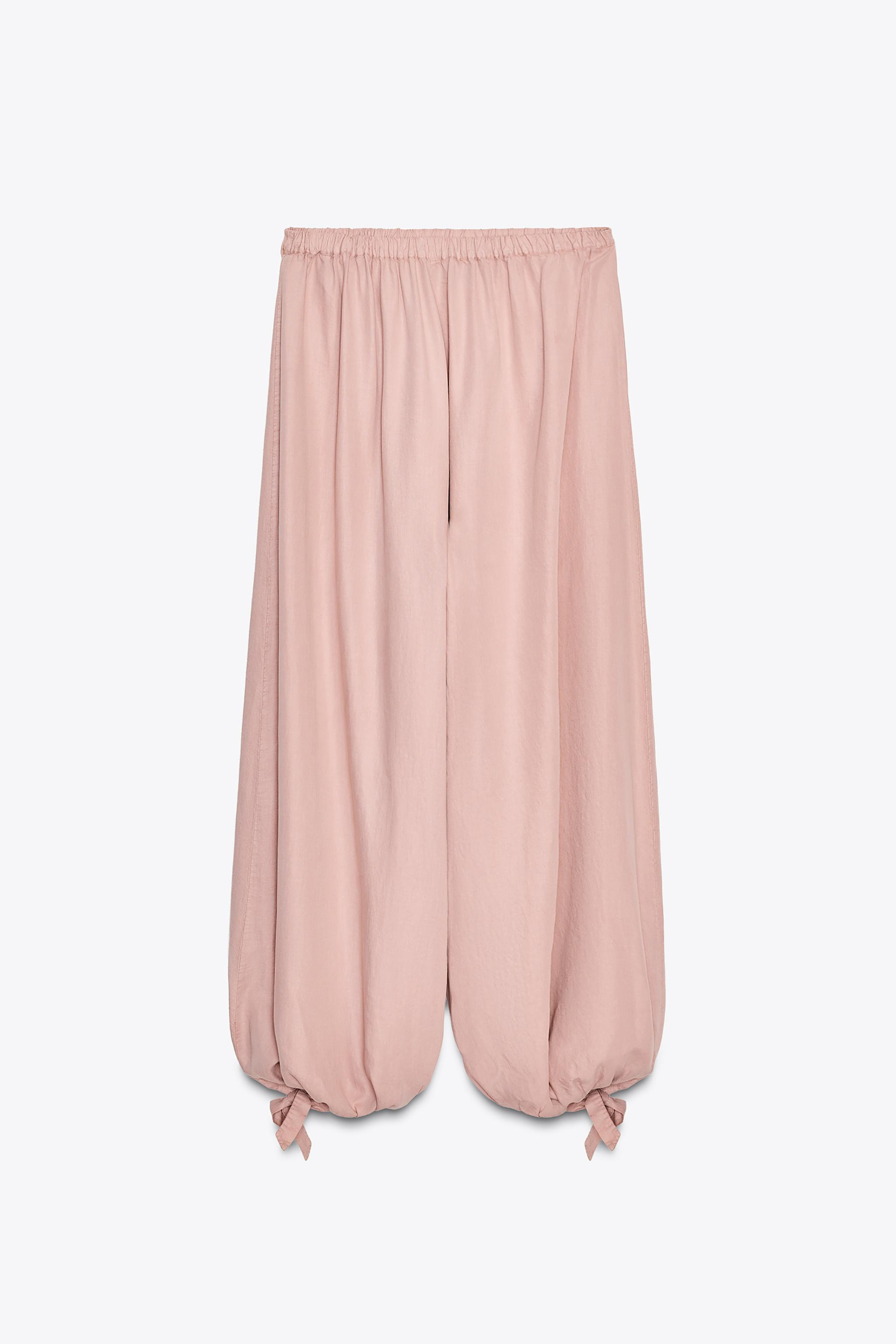 ZW COLLECTION FLOWING GATHERED TROUSERS | Zara UK