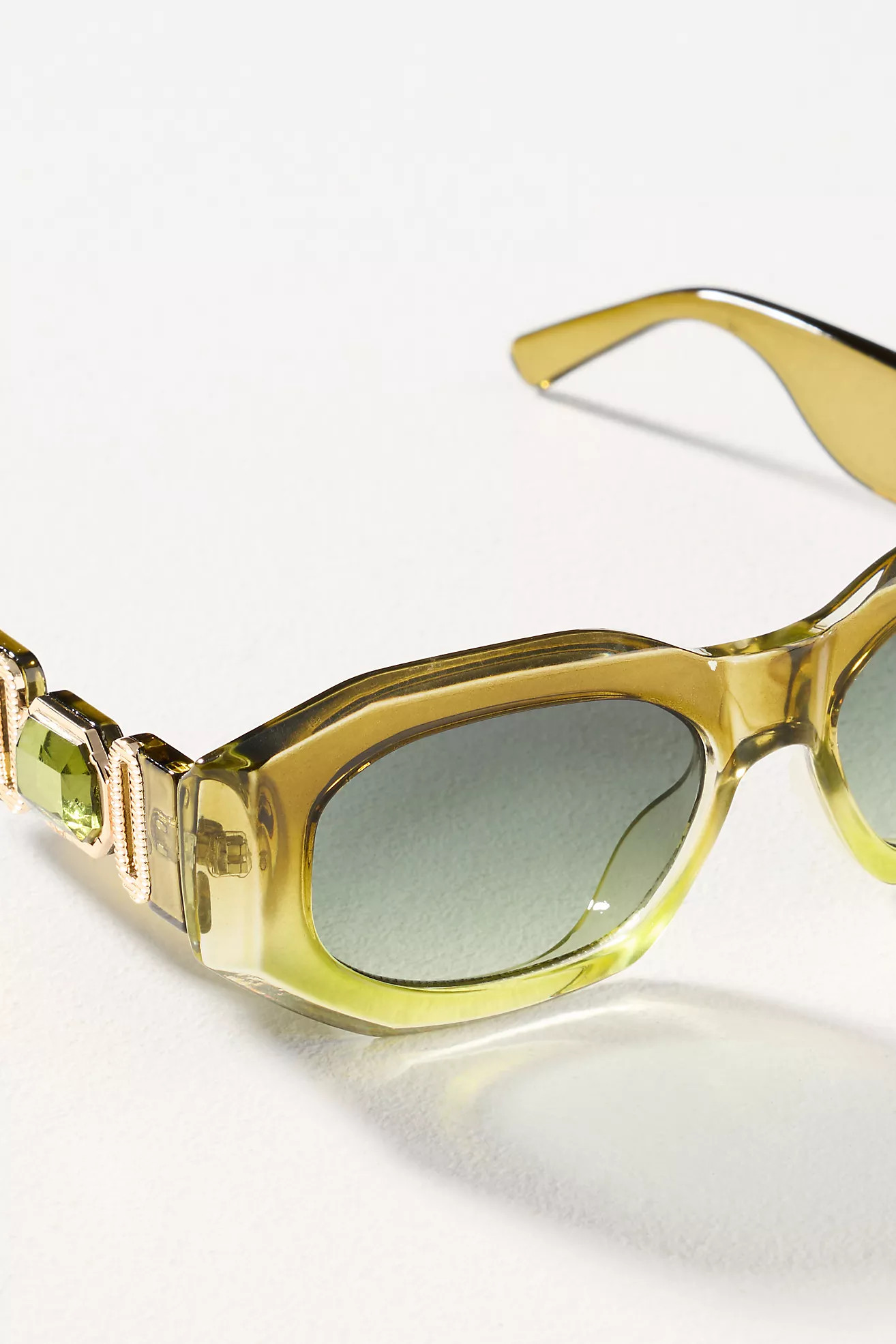 I-SEA Ombre Deco Rectangle Sunglasses | Anthropologie (US)
