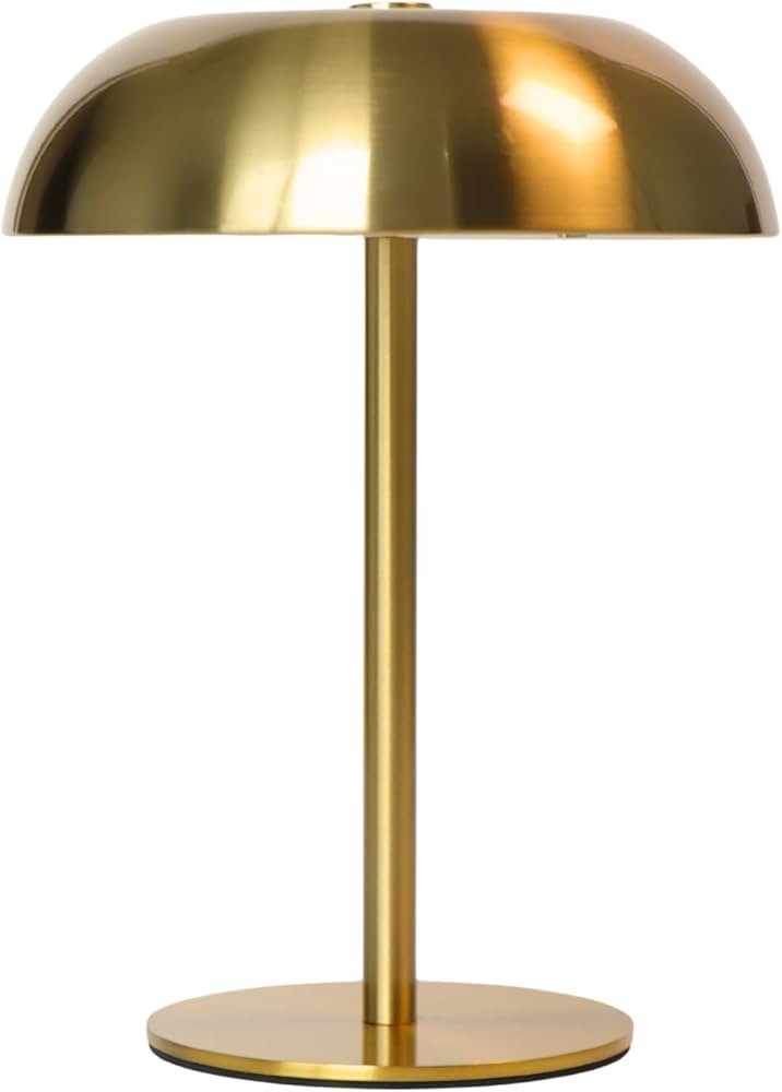 Portable LED Mushroom Table Lamp, Cordless Touch Desk Light with 5200mAh Rechargeable Battery, St... | Amazon (US)