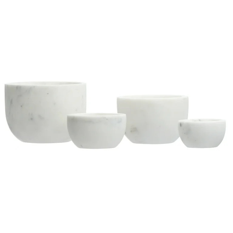 Creative Co-Op White Marble Bowls (Set of 4) | Walmart (US)