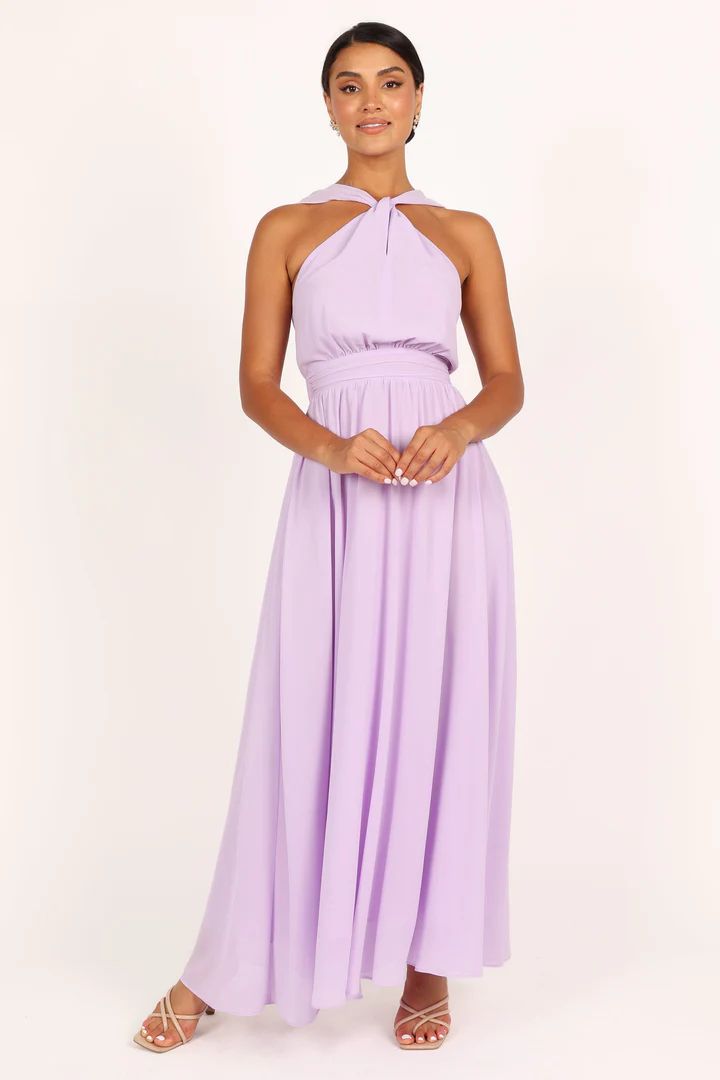 Blossom Halterneck Maxi Dress - Lavender | Petal & Pup (US)