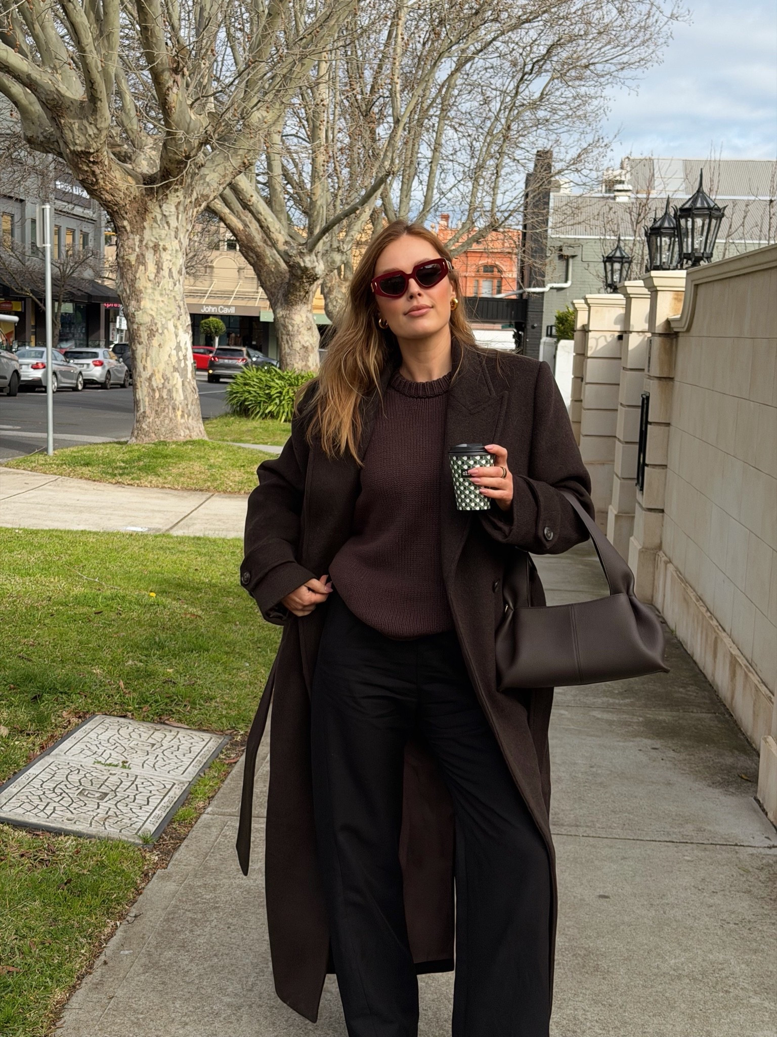 Melbourne outfit. I am wearing a size small in the coat.