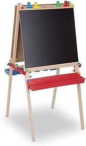 Melissa & Doug Deluxe Standing Art Easel -3 - 7 years, Dry-Erase Board, Chalkboard, Paper Roller | Amazon (US)