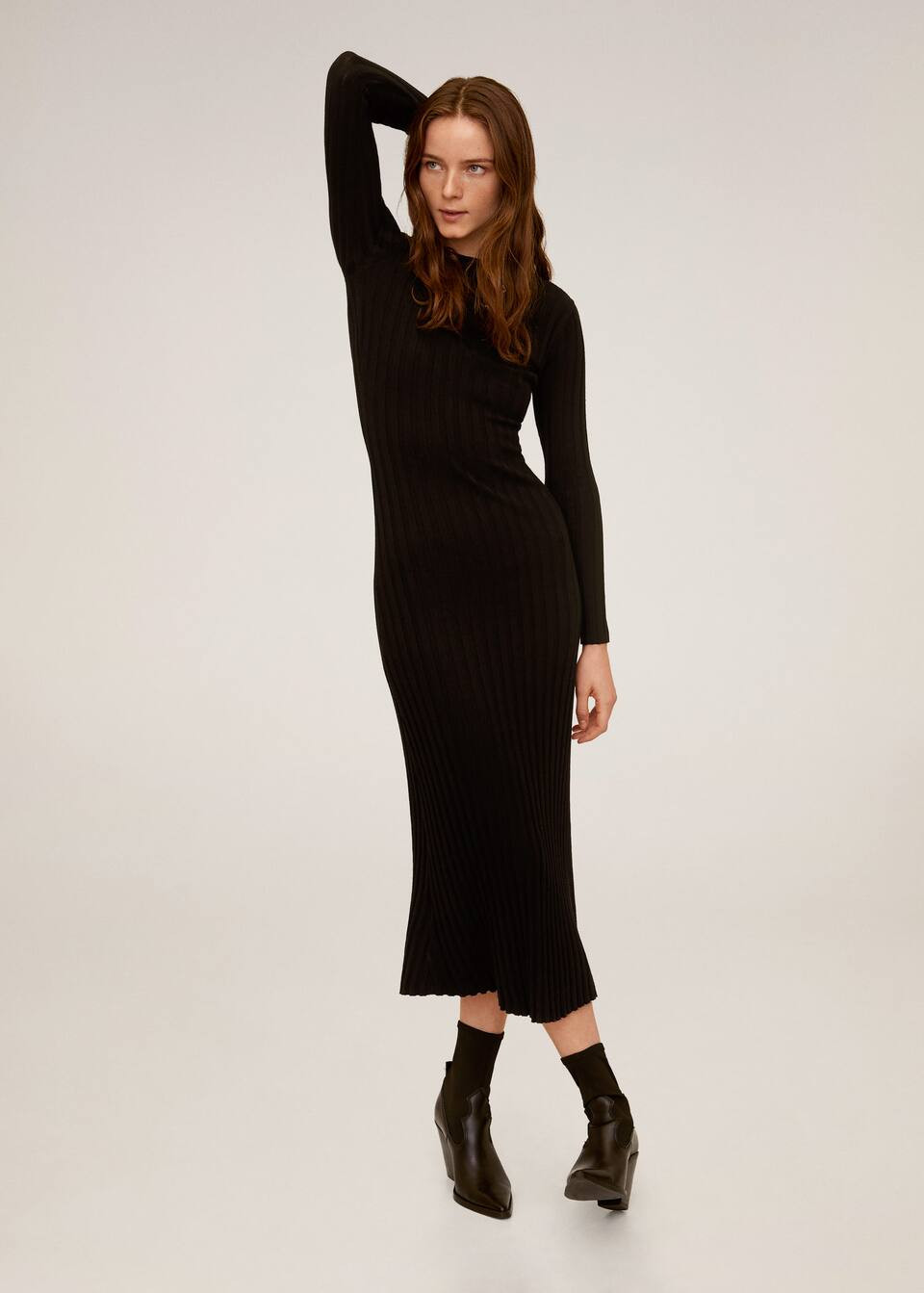 Ribbed jersey dress | MANGO (US)