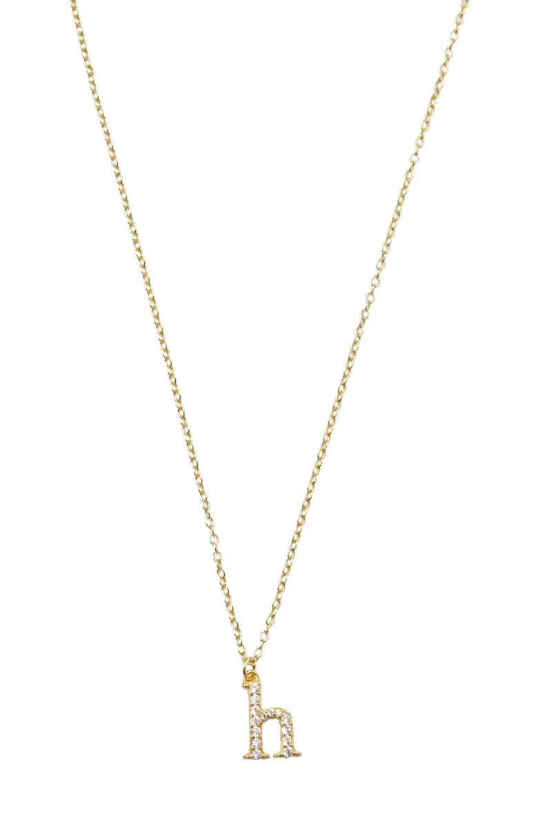 Mini Pavé Initial Necklace | Nordstrom