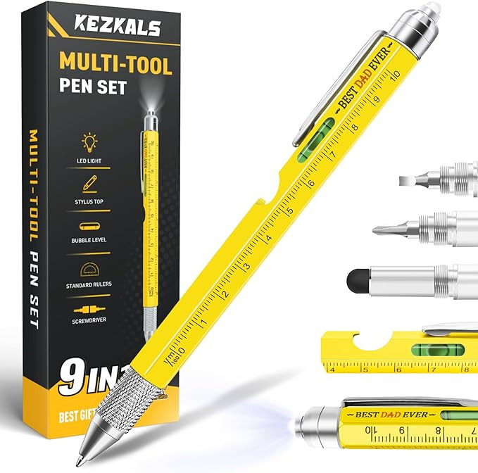 Gifts for Dad, 9 in 1 Multitool Pen Mens Gifts, Dad Gifts for Fathers Day, Birthday Gifts for Men... | Amazon (US)
