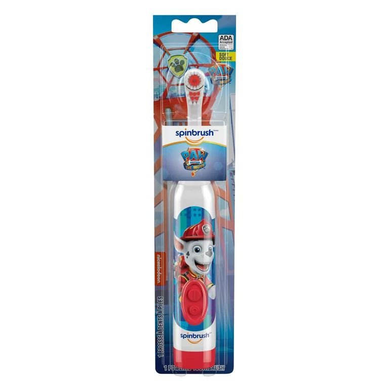 PAW Patrol Kid’s Spinbrush Electric Battery Toothbrush, Soft, 1 ct, Character May Vary - Walmar... | Walmart (US)