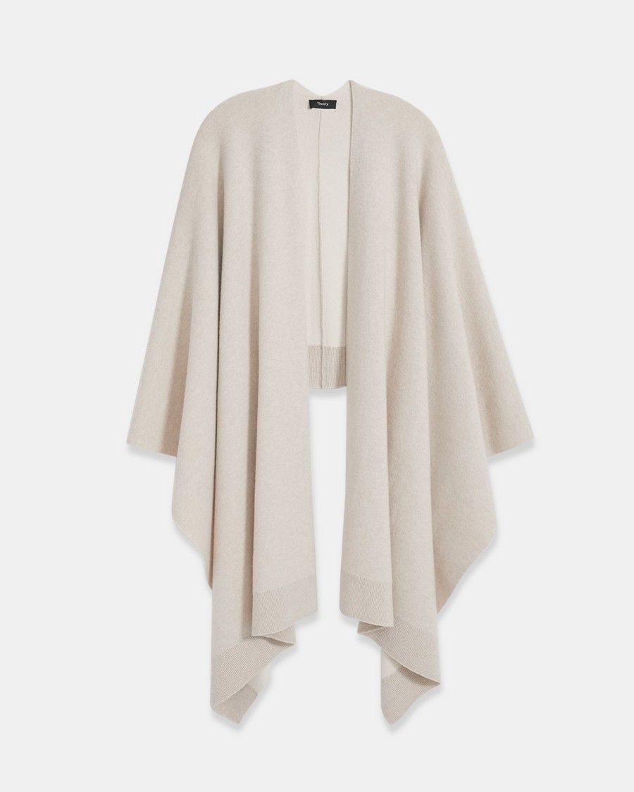 Poncho in Wool-Cashmere | Theory Outlet